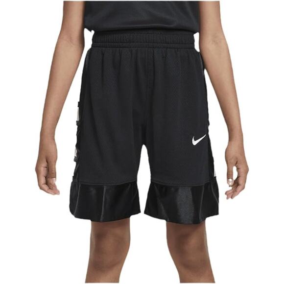 NWT Nike unisex Kids' Dri-Fit Elite 23 Basketball Shorts, Black/White-SZ S - Picture 2 of 6